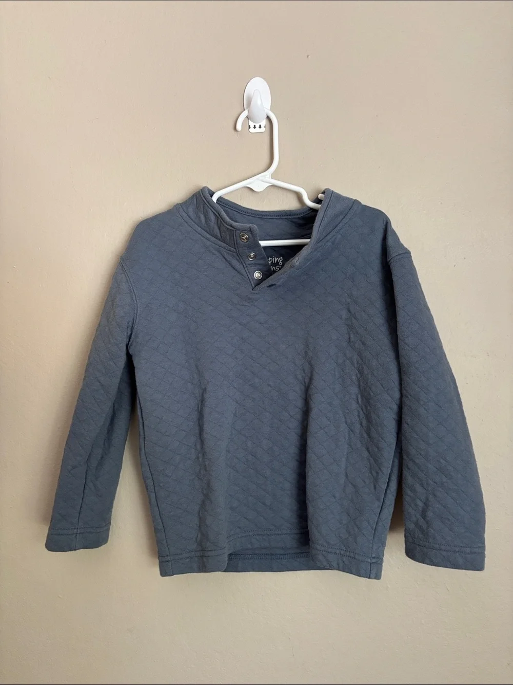 Jumping Beans Quilted Long Sleeve Pullover - Slate Blue size 5T